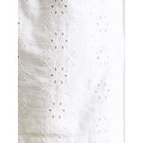 ONLY - ONLKELLY - Broek - Wit - Katoen, Gevoerde Zoom, Elastische Taille