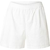 ONLY - ONLKELLY - Broek - Wit - Katoen, Gevoerde Zoom, Elastische Taille