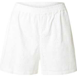 ONLY - ONLKELLY - Broek - Wit - Katoen, Gevoerde Zoom, Elastische Taille