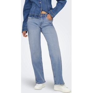 Wide leg jeans van katoenmix, model JUDY'