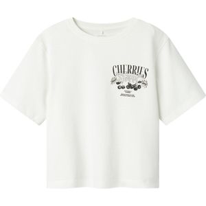 Biologisch Katoen - Top - Glitterprint - Jersey - Lange Mouwen - Regular Fit