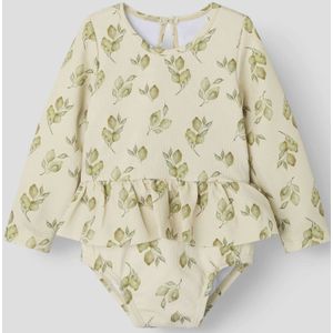 Badpak - All-over Print - Ruches - Knoopsluiting