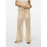 Vero - Oda Vaya Hw Wide Pants - Beige - Broek met Wijde Pijpen