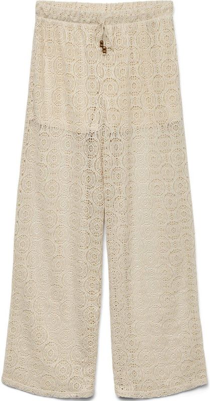 Vero - Oda Vaya Hw Wide Pants - Beige - Broek met Wijde Pijpen