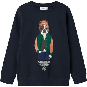 Name it - Nkmpsalko Ls Loose Sweat Bru - Jongens - Sweaters