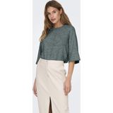 Only - Onlsimoni 3/4 Pullover - Balsam Green/Melange - Dames Trui