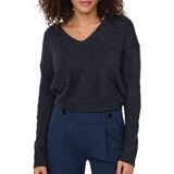 Jacqueline de Yong - Gemêleerde Trui - Night Sky - Knitwear - Regular Fit