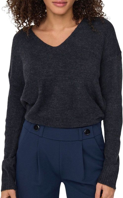 Jacqueline de Yong - Gemêleerde Trui - Night Sky - Knitwear - Regular Fit