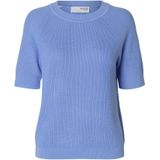 SELECTED FEMME Gebreid Shirt Ronde Hals - Model 'SLFELINNA'