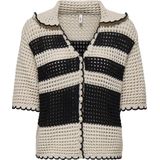 Vest - V-Hals - 3/4 Mouwen - Regular Fit - Gebreid - Flexibel - Comfortabel