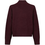 Neo Noir Trui bordeaux (Maat: 34) - Effen - Halslijn: Opstaande kraag,