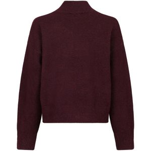 Relaxed fit gebreide pullover met wol, model 'Paulina'