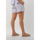 Neo Noir Shady Stripe Shorts Dames - Korte Broek - Lichtblauw