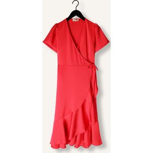 NOTRE-V - Midi Jurk - Rood - Polyester