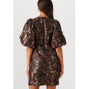 Notre-V - NV-GISELDA - Jurk - Bronskleurig - Mini Feestjurk