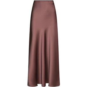 Neo Noir - Vicky Heavy Sateen Skirt - Plooirok - Roze