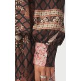 Neo Noir, Dames, Blouses & Shirts, Bruin, Maat: S Poliester,