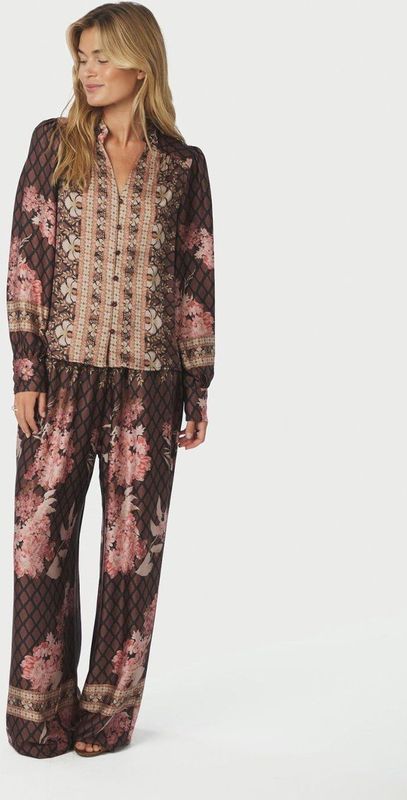 Neo Noir, Dames, Blouses & Shirts, Bruin, Maat: S Poliester,