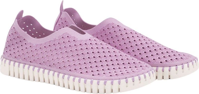 Ilse Jacobsen - Tulip - Instappers - Roze - Textiel - Leer - Rubber