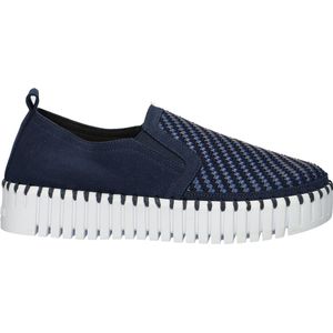 Ilse Jacobsen - Tulip Platform - Instapschoen - Blauw - Gerecycled Microvezel