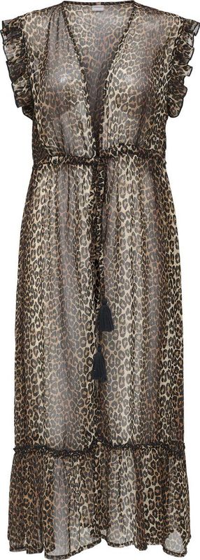 ONLY - ONLLILJA - Strandjurk - Bruin - Jersey