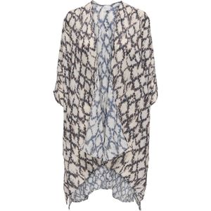 ONLY - ONLLUNA - Strandtuniek - Donkerblauw/Ecru