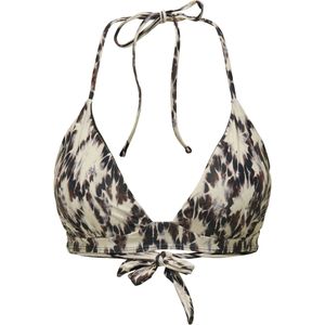 ONLY voorgevormde halter bikinitop ONLAIMEE donkerblauw/ecru