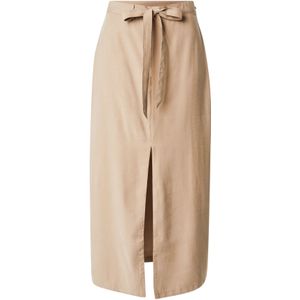 JACQUELINE de YONG Sommerrock Midirock mit Bindegürtel und hohem Schlitz JDYOLLI MIDI BELT SKIRT WVN