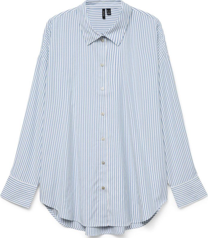 Blouse - Gestreept - VMNORA - Klassieke Blouse - Lange Mouw - Wijde Pasvorm