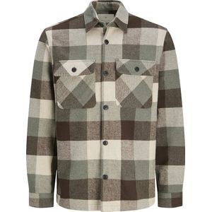 Jack&jones Jprraymond Melange Check Ls Overshirt Sn Heren Overhemden