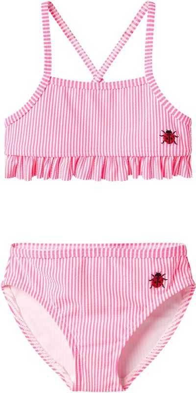 NAME IT - NMFZAMMER - Bikini - Knockout Pink - Meisjes Zwemkleding