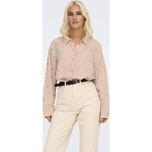ONLY - Hartjes Hemd - Roze - Katoen