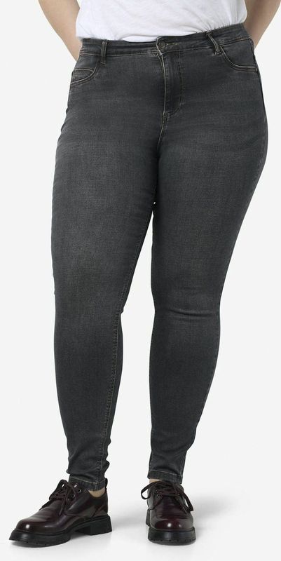 NOISY MAY - NMCALLIE - Jeans - Medium Grey Denim - Hoge Taille - 5-Pocket Model