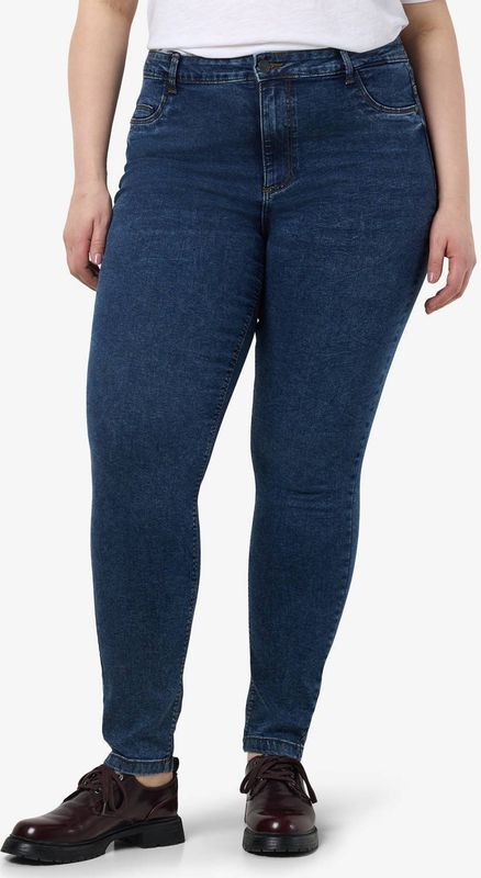 NOISY MAY - NMCALLIE - Jeans - Donkerblauw - Hoge Taille - 5-Pocket Model