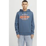 Jack & Jones Kapuzensweatshirt JJELOGO SWEAT HOOD 2 COL 24/25 NOOS mit Logo Print