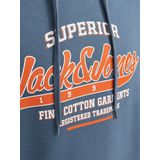 Jack & Jones Kapuzensweatshirt JJELOGO SWEAT HOOD 2 COL 24/25 NOOS mit Logo Print