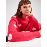 Pcrina - Gebreide Trui - Knusse Stijl - Ronde Hals - Lange Mouwen - Wide Fit