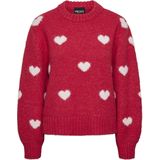 Pcrina - Gebreide Trui - Knusse Stijl - Ronde Hals - Lange Mouwen - Wide Fit