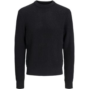 Jack & Jones - Grof Gebreide Trui - Zwart - 60% Katoen 40% Acryl