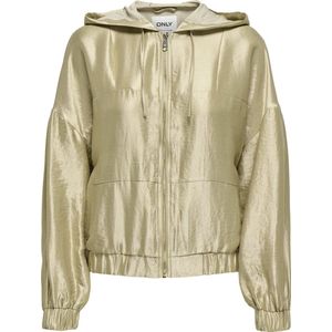 Only, Dames, Sweatshirts & Hoodies, Geel, Maat: S Nylon,