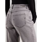 SELECTED FEMME Slfalice Mw Eloise Grey Jea Noo Jeans voor dames, Lichtgrijs denim