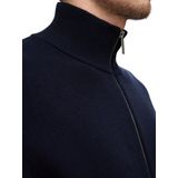 SELETED HOMME SLHDANE LS Knit Structuur Full Zip - Sky Captain