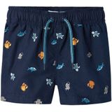 Zwemshort - Blauw - Geweven Stof - Verstelbare Taille