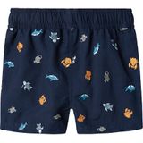 Zwemshort - Blauw - Geweven Stof - Verstelbare Taille