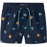 Zwemshort - Blauw - Geweven Stof - Verstelbare Taille