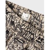 NAME IT KIDS zwemshort ecru/zwart