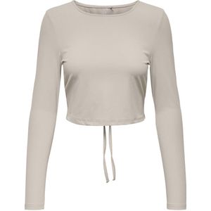 ONLY PLAY cropped sporttop lichtgrijs