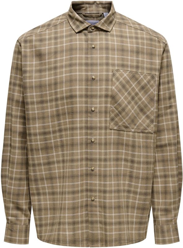 Onsarcher - Flanellen Overhemd - Lange Mouwen - Relaxed Fit