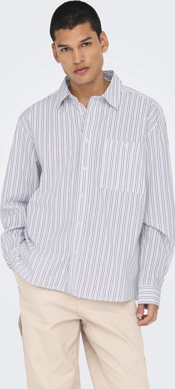 Onswalter - Poplin Overhemd - Katoen - Lange Mouwen - Relaxed Fit