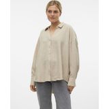 Vero Moda - Vmmelaney Queeny Blouse - Overcast/Melange - 100% Polyester